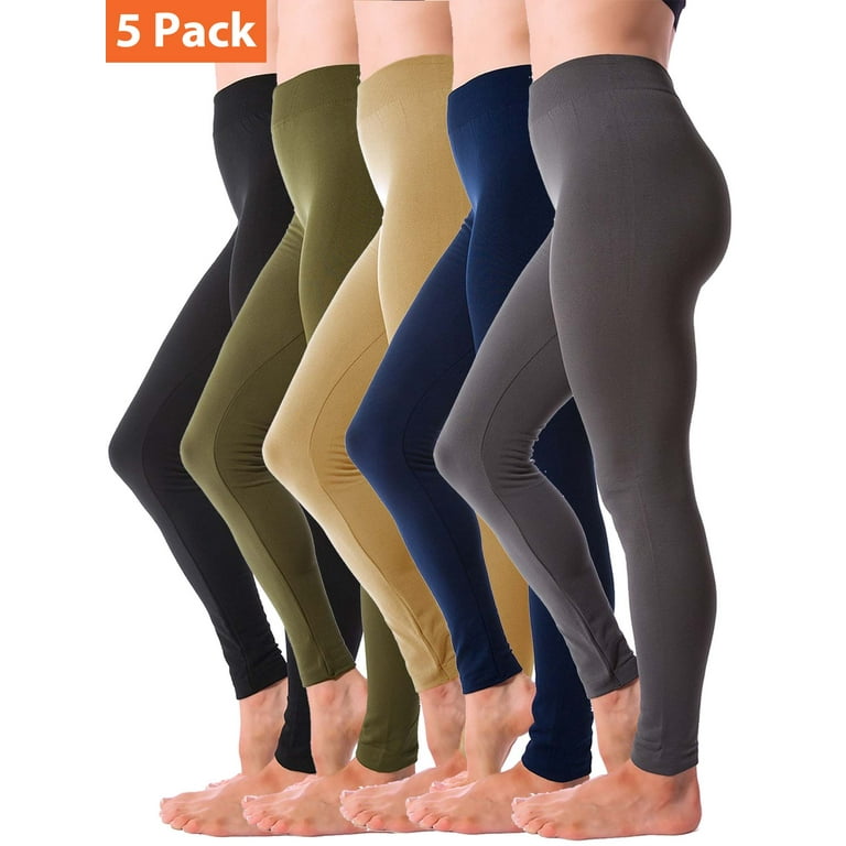 Moda Fleece Lined Leggings for Women Winter Warm Thermal Full Length Leggings - Walmart.com