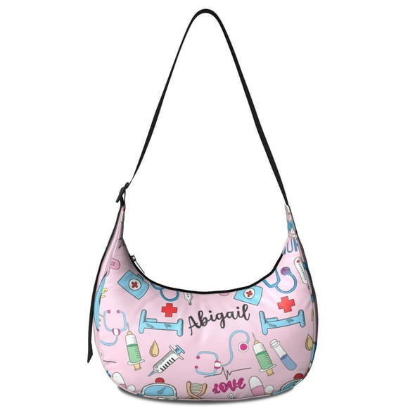 Nursing Crossbody Bag Lightweight Nylon Adjustable Strap Nurse Saving Lives Every Day Cute Nurse Aesthetic Nurse Life Small Purse for Women Travel Outdoors