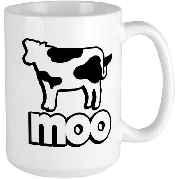 Cow Moo Ceramic Coffee Mug, Tea Cup 15 oz