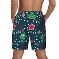 thumbnail image 3 of Kdxio Christmas Print Men'S Swim Trunks With Compression Liner 7 Inch Inseam Quick Dry Swim Shorts, 3 of 7
