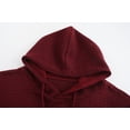 thumbnail image 4 of Tyhengta Men's Hoodies Pullover Plaid Jacquard Hoodie Long Sleeve Casual Drawstring Sweatshirts with Pocket Winered/White/Navyblue XL, 4 of 8