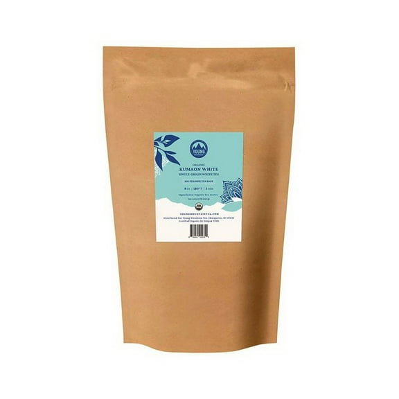 Young Mountain Tea Organic Kumaon White 100 pyramid tea bags in bag