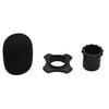 Muslady Microphone Protection Accessory Kit with Foam Windshield -rolling Silicone Ring Bottom Rod Sleeve Holder for Wireless Handheld Mic