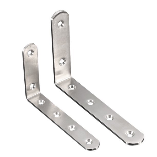 Código de ángulo de acero inoxidable Código de ángulo en forma de L reforzado para muebles Código de soporte de ángulo recto de 90 grados Código de ángulo de metal Spot