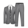 thumbnail image 6 of COOFANDY Men's 2 Piece Suits Classic Fit 2 Button Dress Suits Tuxedo Jacket Blazer Suit for Wedding Dinner Prom, 6 of 13