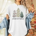 thumbnail image 5 of Christmas Shirt for Women Christmas Tree Graphic T-Shirts Believe Letter Print Tees Holiday Tops, 5 of 7