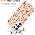 thumbnail image 4 of Christmas Beige Print Phone Case for Samsung Galaxy S24+ 5G 6.7", Aesthetics Pattern Design Soft TPU Silicone Xmas Cases, Shockproof Bumper Protector Camera Girls Women Cover, Snowflake Deer, 4 of 6
