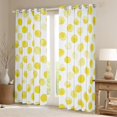 thumbnail image 2 of Manfei Watercolor Geometric Circle Black Out Curtains,Ink Painting Art Curtains Pack of 2 (42x63 Each),Yellow White Bedroom Curtains For Boys Girls,Microfiber Bedroom Decor, 2 of 6