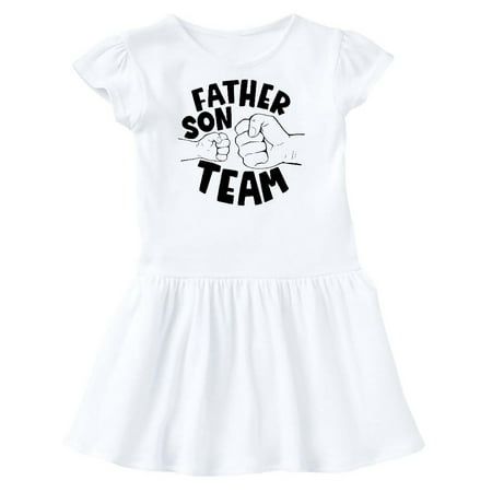 

Inktastic Father s Day Father Son Team Parent Child Fist Bump Gift Toddler Girl Dress