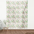 thumbnail image 4 of Ambesonne Botanical Fabric by the Yard Upholstery, Flowers and Ferns Pattern, 1 Yard, Pale Pink Peach, 4 of 5