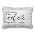 thumbnail image 2 of Creative Products What Happens at the Seder Stays the the Seder 14x20 Spun Poly Pillow, 2 of 3
