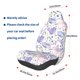 thumbnail image 3 of Balery Lavender Flowers Funda de Asiento para Auto con Diseño - Cubierta Frontal Suave y Transpirable con Protector Antideslizante- 1 Unidad, 3 of 5