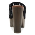 thumbnail image 3 of JESSICA SIMPSON Womens Black 1-1/2" Platform Woven Goring Shelbie Round Toe Block Heel Slip On Heeled Sandal 8 M, 3 of 4