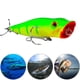 thumbnail image 3 of Topwater Popper señuelo de pesca artificial Wobblers triple gancho Crankbait (estilo A) Sywqhk Para Estrenar, 3 of 6