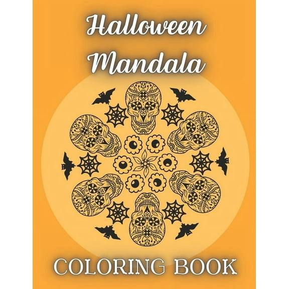Halloween Mandala Coloring Book: Stress Relieving and Relaxing Designs (Paperback)