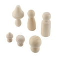 thumbnail image 4 of Mini manualidades de madera con forma de seta, manualidades sin pintar, seta de madera sin terminar, 4 of 14