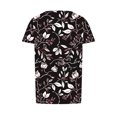 thumbnail image 7 of Women Western Aztec Tunic Tops Summer Round Neck Short Sleeve Tee Shirts Argyle Plaid Tshirts Top, 7 of 7