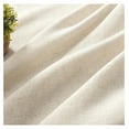 thumbnail image 5 of Semi Sheer Curtains for Living Room, Linen Curtains 84 Inch Length 2 Panels Set for Bedroom ，White Curtains 84 Inches Long Rod Pockets Back Tab (84" L x 100" W, Linen), 5 of 7