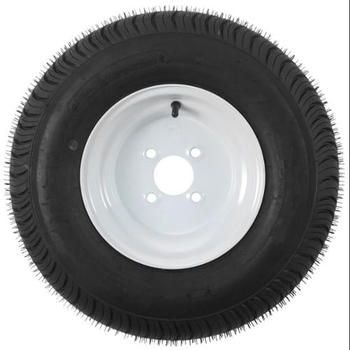 2-Pack Trailer Tire On Rim 480-8 4.80-8 4.80 x 8 Load C 4 Lug Galvanized Wheel