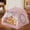 C, variant on HKEJIAOI 14.5x14.1in Foldable Washable Pet Tent Bed, Semi-Enclosed Yurt Style Mat for Small Dogs & Cats, All-Season Comfort, Portable & Removable Mat, Cozy & Secure Pet Nest