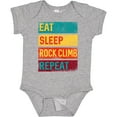 thumbnail image 3 of Inktastic Rock Climbing Eat Sleep Rock Climb Repeat Boys or Girls Baby Bodysuit, 3 of 5