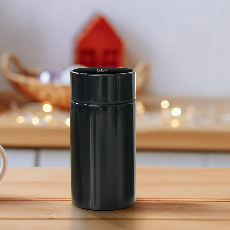 200ML Smart Display Insulated Water Cup  Mini Stainless Steel Pocket  Thermos with Temperature Sensor, Portable Travel Flask for Men & Women,  Fashionable Ins Style Design - Walmart.com