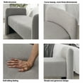 thumbnail image 6 of Modern Teddy Bench for Bedroom End of Bed, Contemporary Design Upholstered Ottoman Bench Seat Couch Window Sitting Fireplace Bench for Bedroom Living Room Foyer Indoor Entryway, Gray, 6 of 7