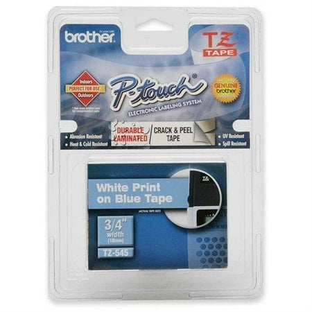 Brother P-Touch Tz Standard Adhesive Laminated Labeling Tape, 3/4W