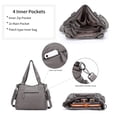 thumbnail image 5 of Angel Kiss Bolsos para mujer con asa superior Hobo bolso espacioso casual bolsos de hombro PU Tote Satchel bolso para mujer, 5 of 5