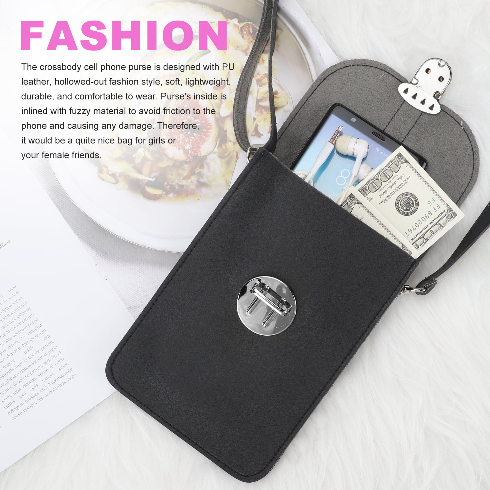 Fashion Transparent Crossbody Shoulder Bag Pouch Phone Touch Screen Purse Unique