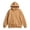 Beige, variant on Men's Kangaroo Pocket Hoodie Hooded Long Sleeve Solid with Warm Cozy Soft Touch Pullover Basic Top for Fall Winter Everyday Wear and Weekend Outings Red S