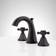 thumbnail image 2 of Signature Hardware Shwscbr801 Boca Raton 1.2 GPM Widespread Bathroom Faucet - Black, 2 of 4