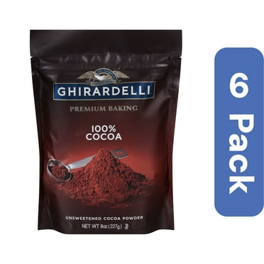 Ghirardelli Unsweetened Cocoa Baking Pouch 8 oz (Pack Of 6)