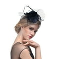 thumbnail image 2 of Helii Classic Fascinator for Women Adult Flower Mesh Headdress for Tea Party Wedding Church Cocktail, 2 of 4