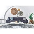 thumbnail image 2 of Enza Home Crystal Metal & Acrylic Side Coffee Table in Shiny White/Black, 2 of 2