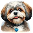 thumbnail image 1 of Mignon Petit Shih-Poo - Peinture Diamant DIY, 1 of 6