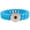 Blue - Medium (6.5 in.), variant on Snap Jewelry Silicone Bracelet with Interchangeable Charm Holder, Black Thin Style, Large 7.25 Inch