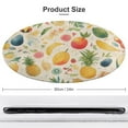 thumbnail image 2 of Various Fruits Washable Round Rug -Circle Area Rugs for Nursery Bedroom, Vintage Non Slip Non Shedding Low Pile Carpet for Living Room Coffee Table Entryway, 2 of 7