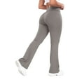 thumbnail image 5 of Deago Deago Women's Bootcut Yoga Pants Bootleg Crossover High Waisted Tummy Control Flare Workout Pants Leggings (Gray, M), 5 of 9