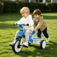 thumbnail image 6 of Wdmiya 3-in-1 Toddler Bike for 2+ Years Old, Boys Girls Tricycles for Toddlers Kids， Adjustable Seat, Trikes for Balance Training Baby Bike Infant Trike, Christmas & Birthday Gift, Blue, 6 of 6