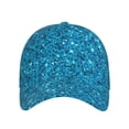 thumbnail image 2 of Disketp Blue Glitter Print Baseball Caps For Outdoor Sports Fashion Casual Outdoor Caps Men Women, 2 of 9