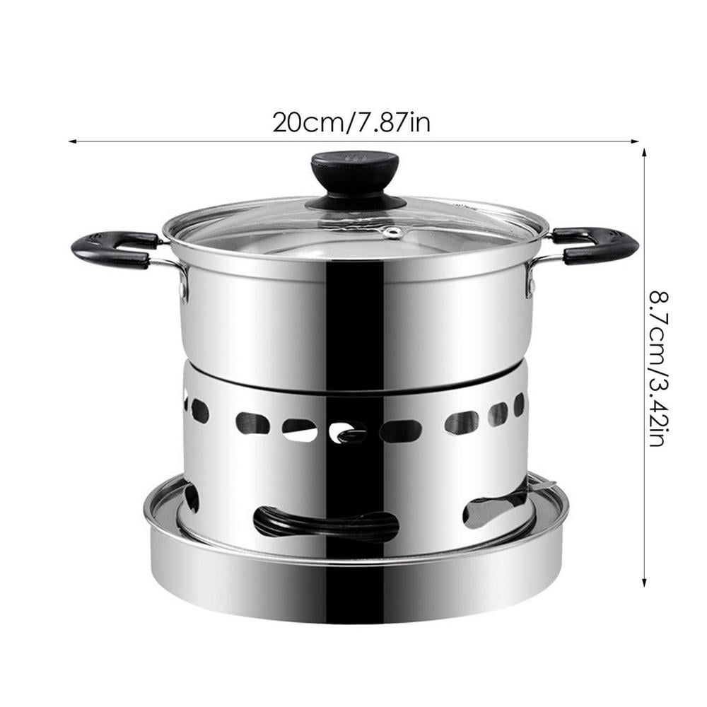 Hewolf HW-K1501 4-5 People Outdoor Aluminum Stove Portable Storage Camping Set(Black)