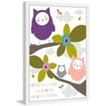 thumbnail image 2 of Marmont Hill "Owls Purple" by Karen Zukowski Framed Painting Print, 2 of 4