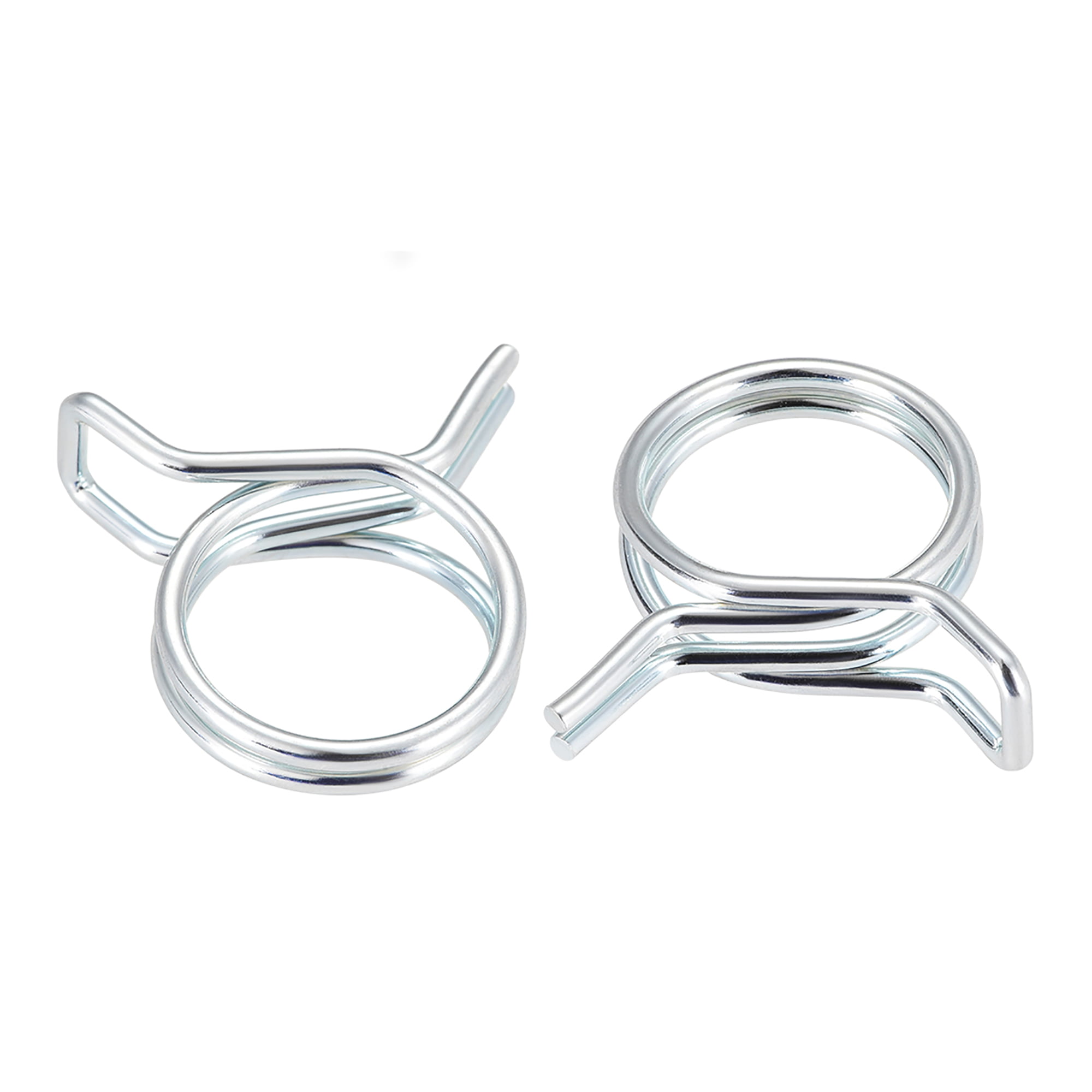 Double Wire Motorcycle ATV 16mm Fuel Line Hose Tube Spring Clips Clamp