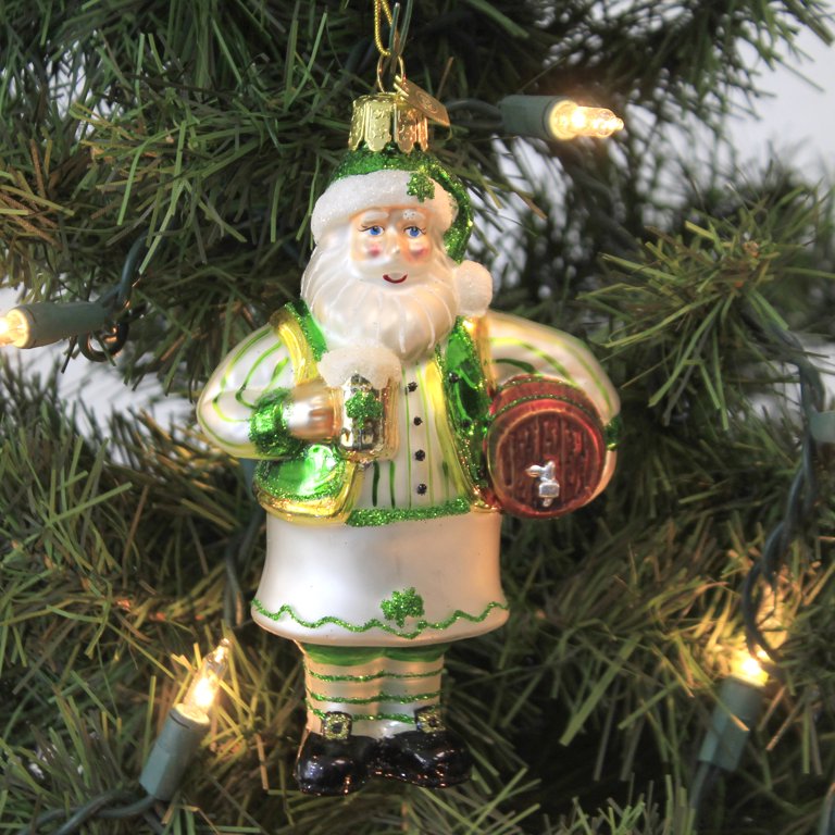 Ceramic Irish Green Kissing Santa Couple Ornament, Home Décor, Gift fo –  kevinsgiftshoppe