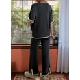 thumbnail image 4 of Pantalón de Punto de Corta, Traje Negro XL, 4 of 7