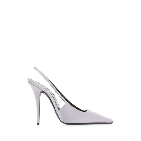 

SAINT LAURENT Lilac Satin Blade Pumps