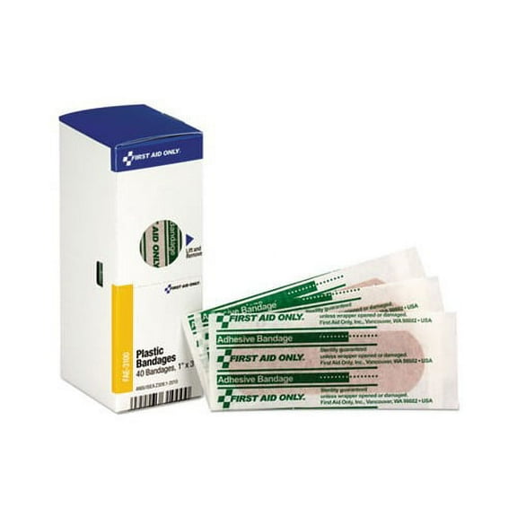 Refill for SmartCompliance General Business Cabinet Plastic Bandages,1x3, 40/Bx