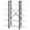 White & Black, variant on Barara King Bookshelf, Bookcase, Display Standing Shelf5-Tier Bookshelf, Open Etagere Bookcase Storage Display Rack, Brown