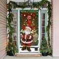 thumbnail image 4 of Festive Christmas Santa Claus Door Banner Decorative Polyester Holiday Door Cover, Perfect for Indoor and Outdoor Christmas Decorations 71 x 35IN, 4 of 7
